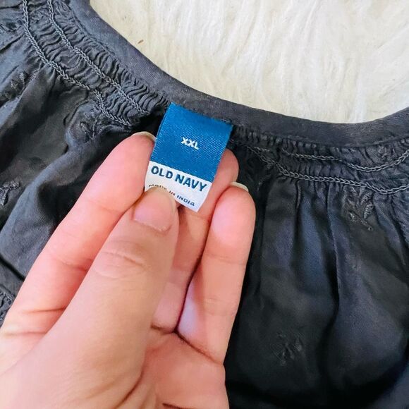 Old Navy Women’s Gray Boho Tiered midi Dress, plus size XXL - Picture 7 of 8